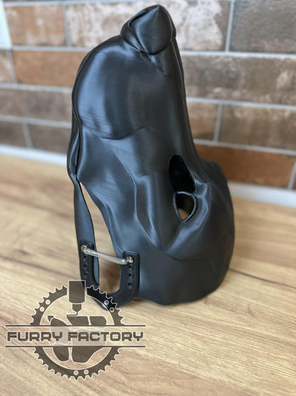 Dobermann Fursuit Kopf Basis: Realistische 3D-gedruckte Kiefer bewegliche Hunde Rohling