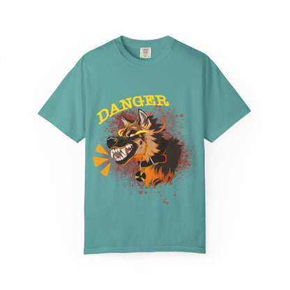 Danger Dog T-Shirt | Grunge Snarling Aggressive Dog Shirt | Dog Lover Gift | Furry Animal Tee | Animal Kingdom