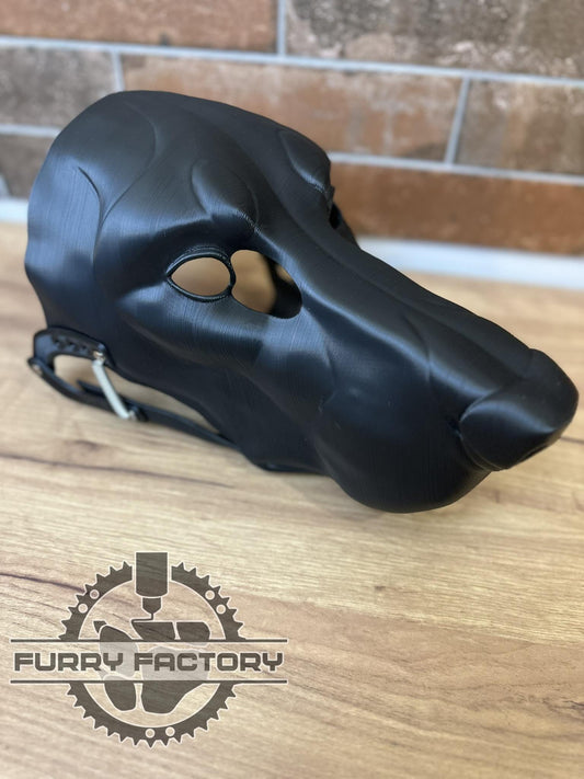 Doberman Fursuit Head Base: Realistic 3D Printed Moving Jaw Canine Dog Blank