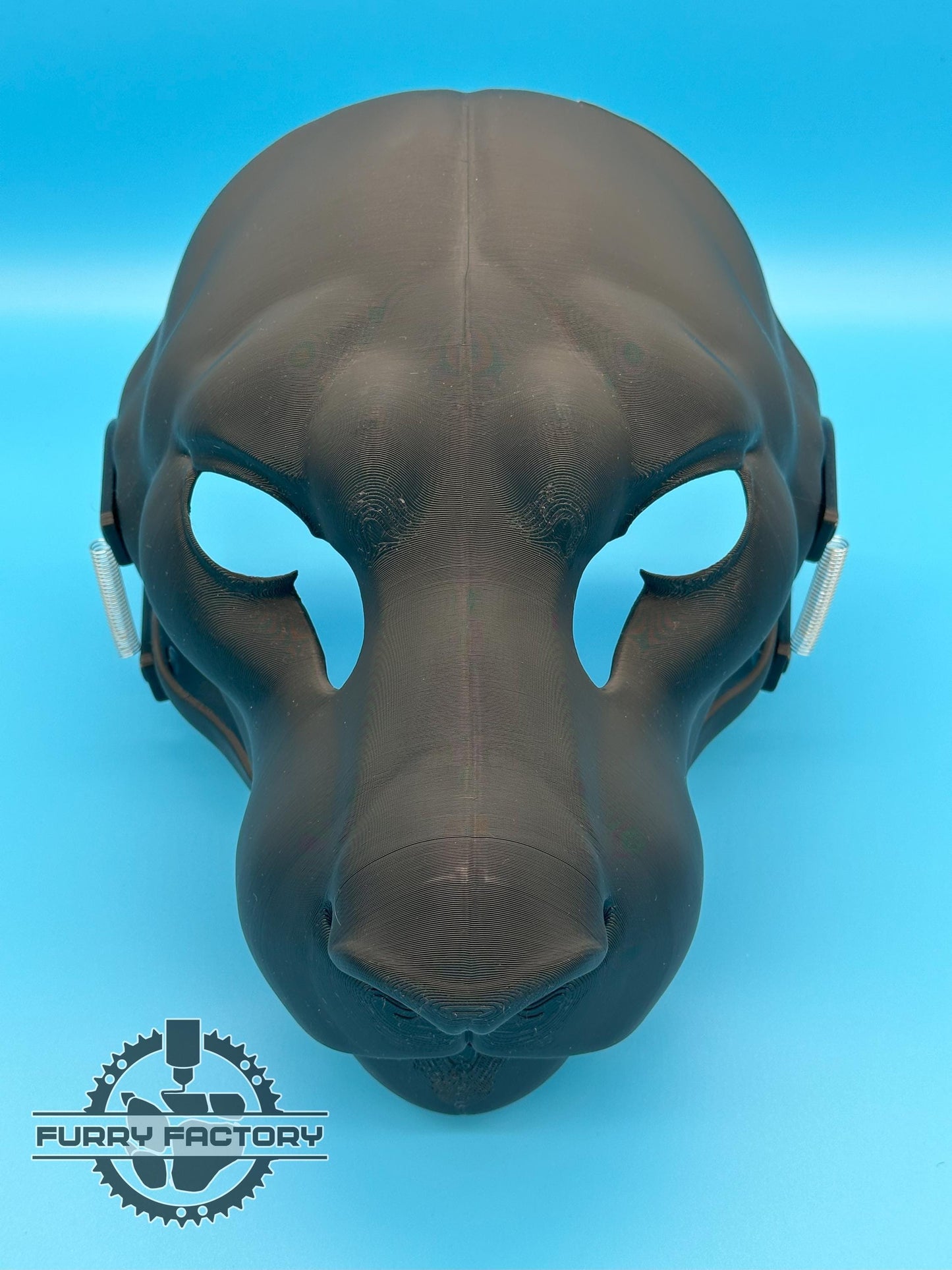 Tiger Fursuit Head Base: Realistic 3D Printed Moving Jaw Feline Big Cat Blank