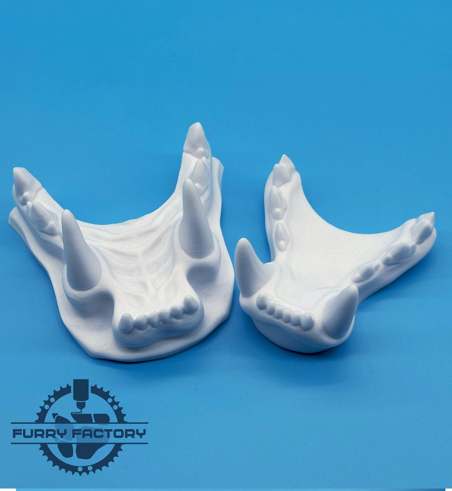 Lion Fursuit Jaw Set: 3D Printed Realistic Big Cat Teeth for Lion Bases