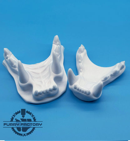 Lion Fursuit Jaw Set: 3D Printed Realistic Big Cat Teeth for Lion Bases