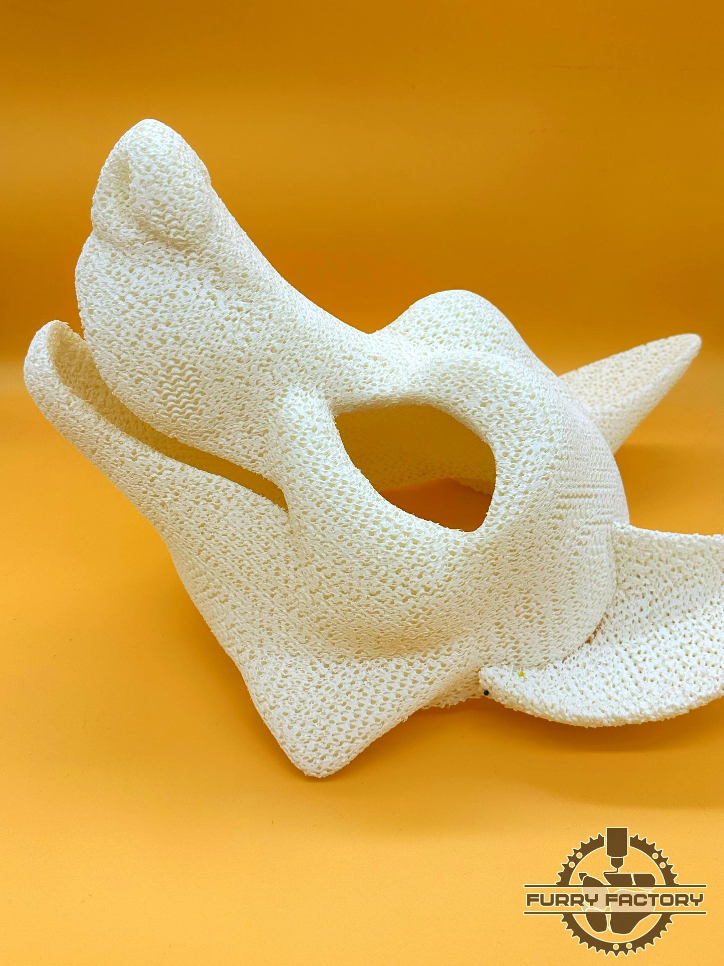 Foam TPU Base Toony Fox, Lightweight Fursuit Head, Soft Water Resistant