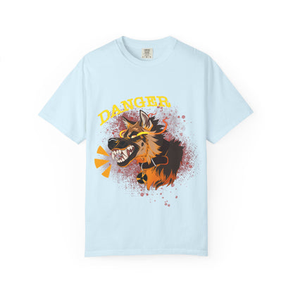 Danger Dog T-Shirt | Grunge Snarling Aggressive Dog Shirt | Dog Lover Gift | Furry Animal Tee | Animal Kingdom