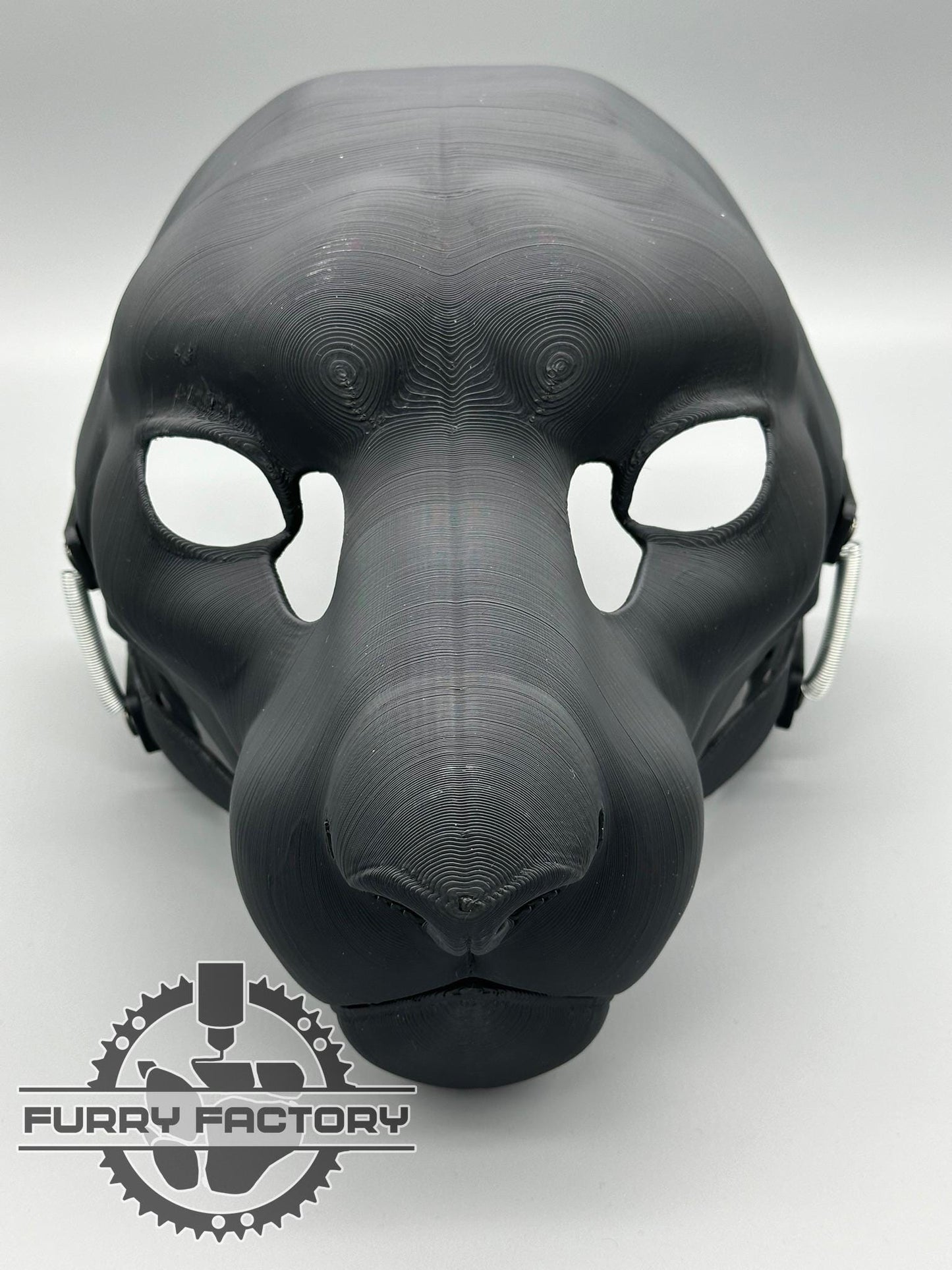 Snow Leopard Fursuit Head Base: Realistic 3D Printed Moving Jaw Feline Snep Blank