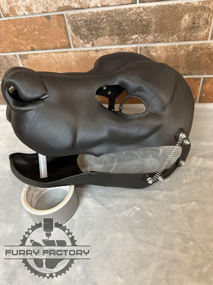 Hyena fursuit head blank, Realistic Fursuit 3D printed base, moving jaw
