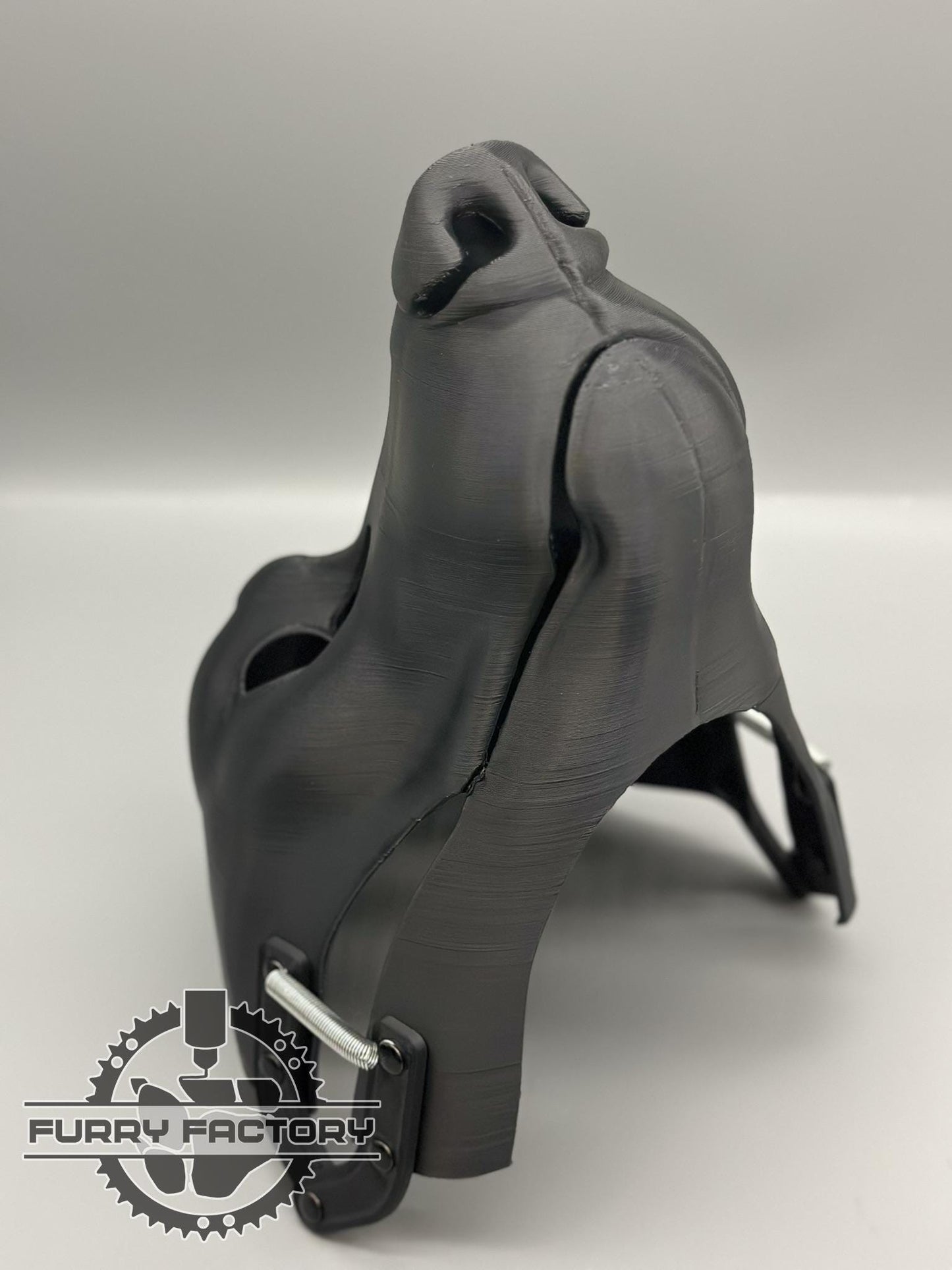 Wolf Fursuit Head Base: Realistischer 3D-gedruckter, beweglicher Kiefer mit Scharnier zum Selbermachen, roh