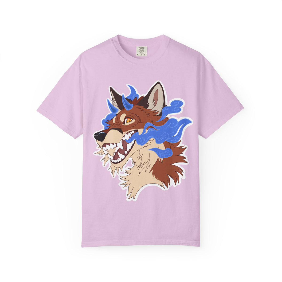 Japanese Fox Yokai T-Shirt | Oni Fox Shirt | Spirit Demon Tee | Furry Art | Artist Zoomorphic Graphic Tee shirt