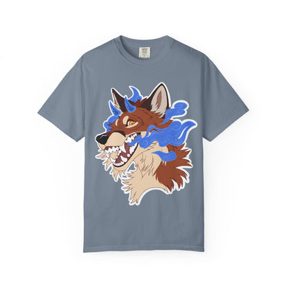 Japanese Fox Yokai T-Shirt | Oni Fox Shirt | Spirit Demon Tee | Furry Art | Artist Zoomorphic Graphic Tee shirt
