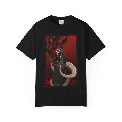 Houndoom Pokémon Shirt | Haloween | Artistic vision Tee | Dark Canine | Demon Dog Art | Wearable Beast Art