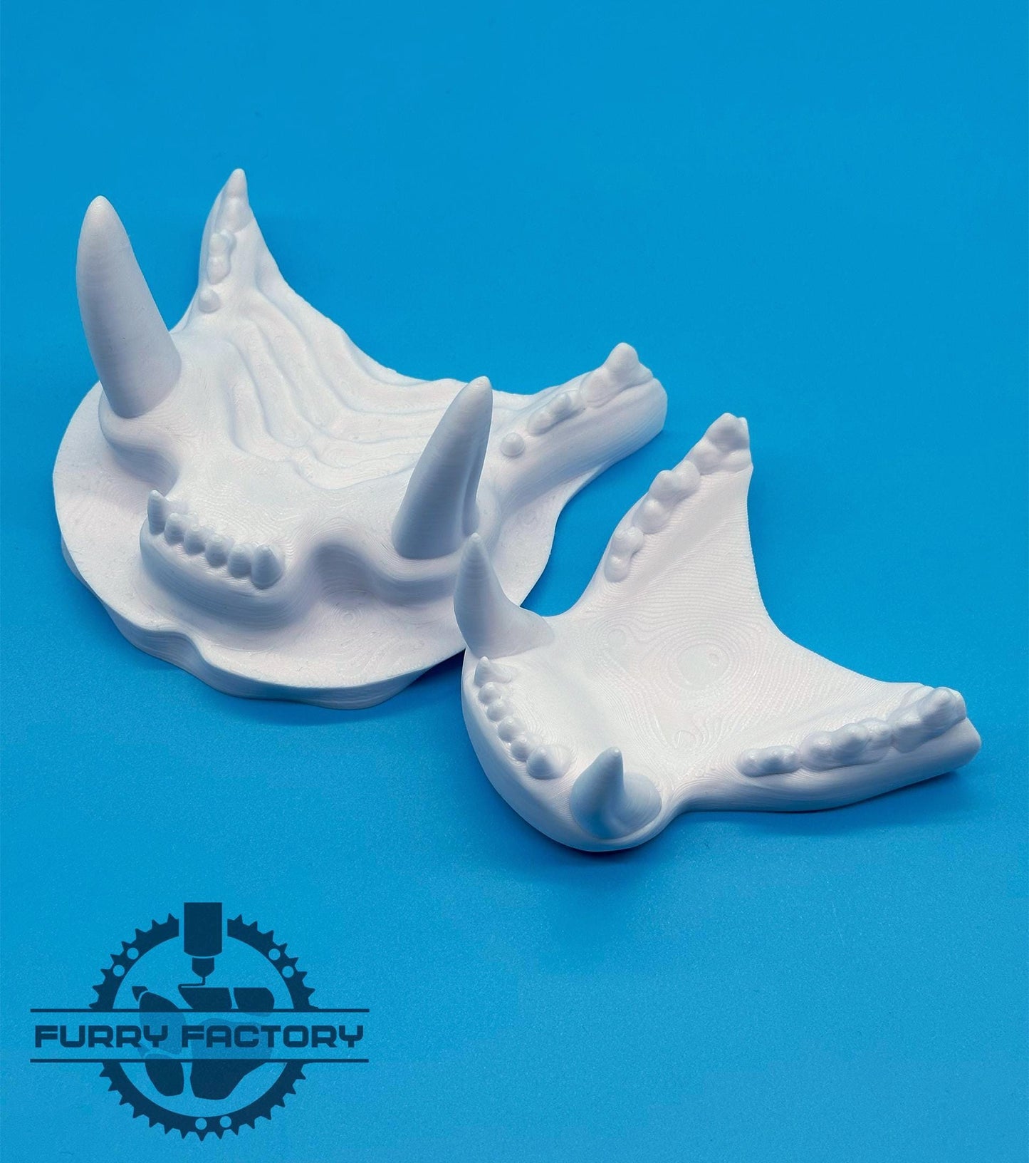 Tiger Fursuit Jaw Set: 3D Printed Realistic Big Cat Teeth