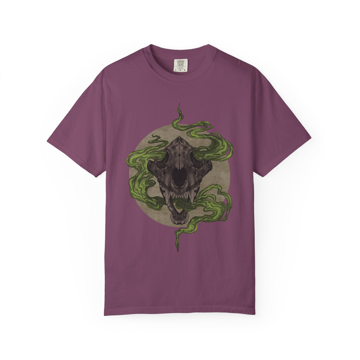Tiger Skull Creature Shirt | Gothic Animal Tee | Supernatural Art