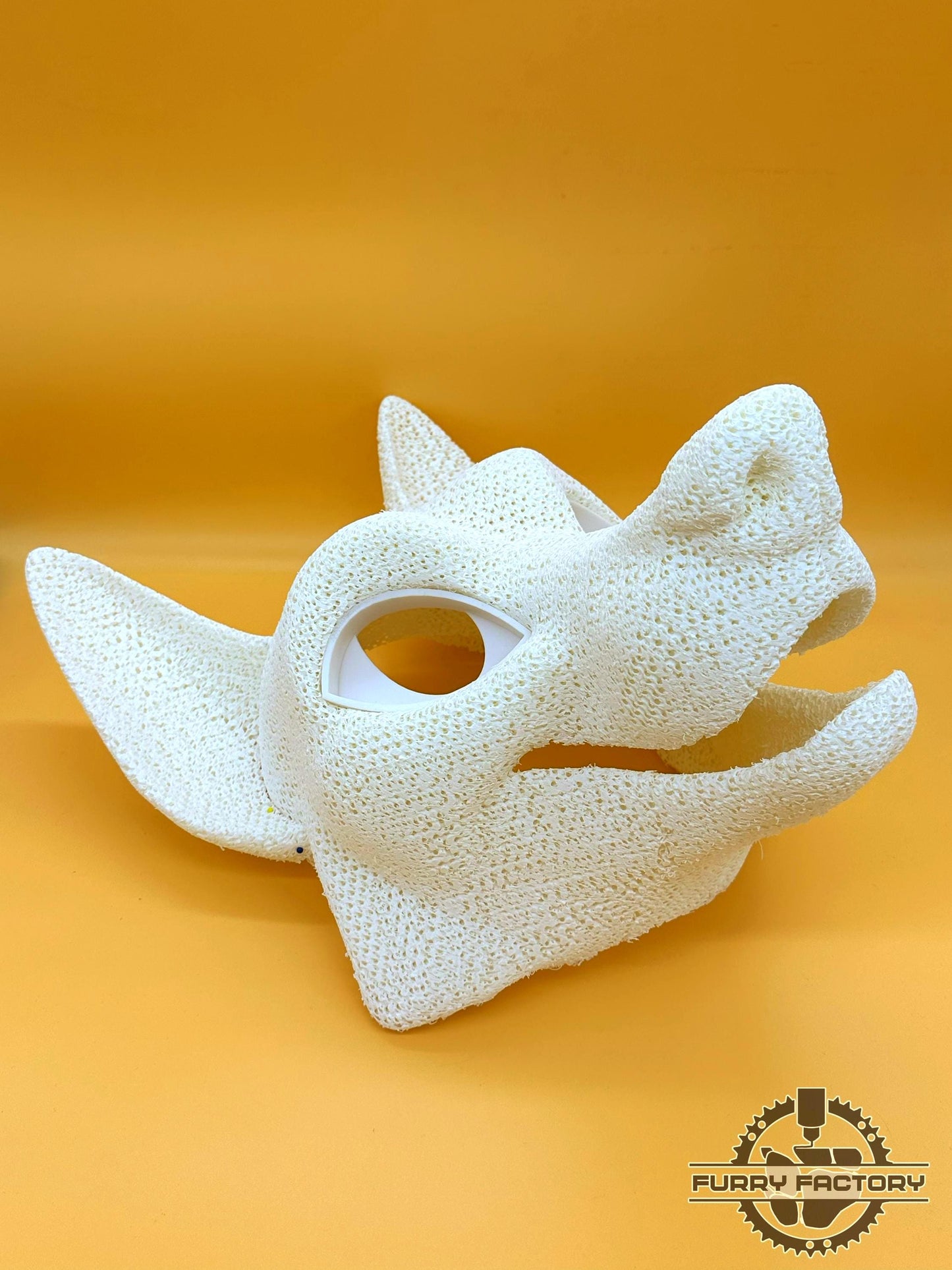 Foam TPU Base Toony Fox, Lightweight Fursuit Head, Soft Water Resistant
