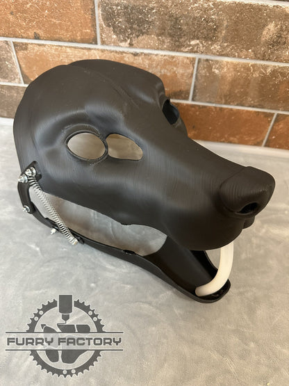 Fox-Fursuit-Kopf-Basis: Realistisches, 3D-gedrucktes, bewegliches Kiefergelenk, Hunde-Blank