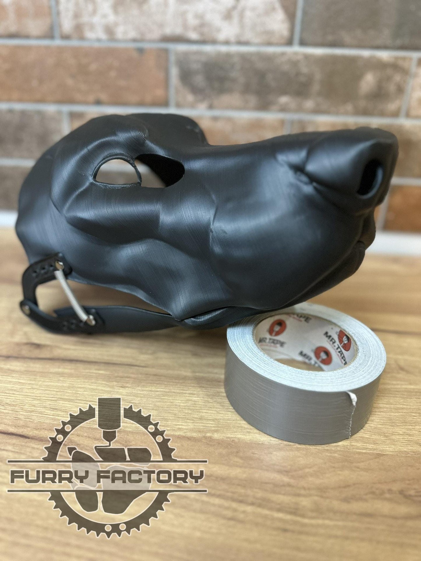 Dobermann Fursuit Kopf Basis: Realistische 3D-gedruckte Kiefer bewegliche Hunde Rohling
