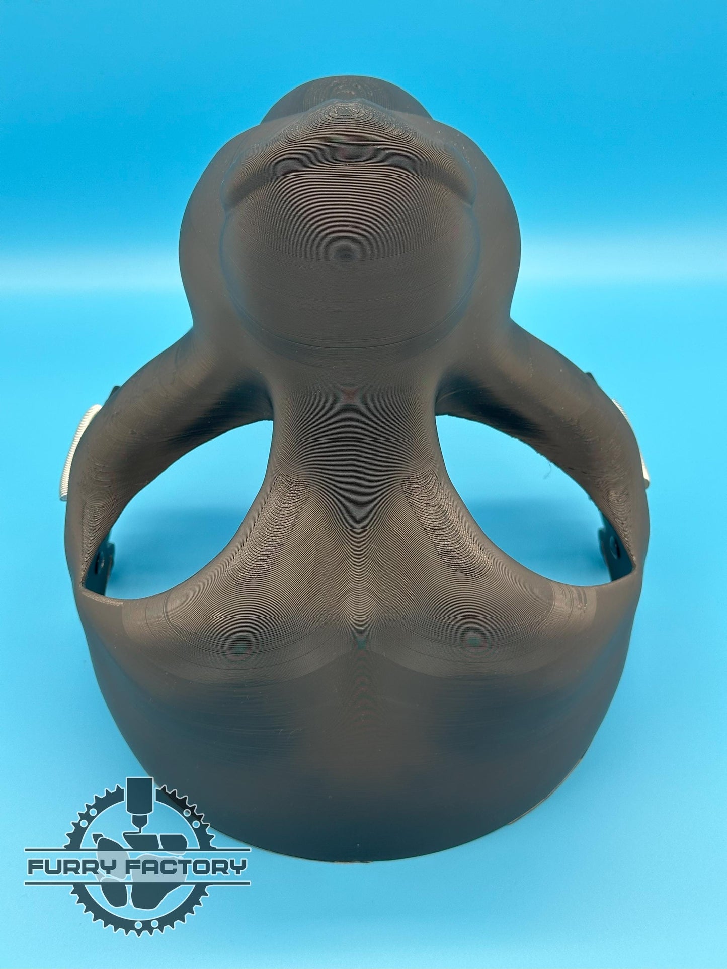 Feline Fursuit Head Base: Semi-Toony 3D Printed Moving Jaw Cat Blank