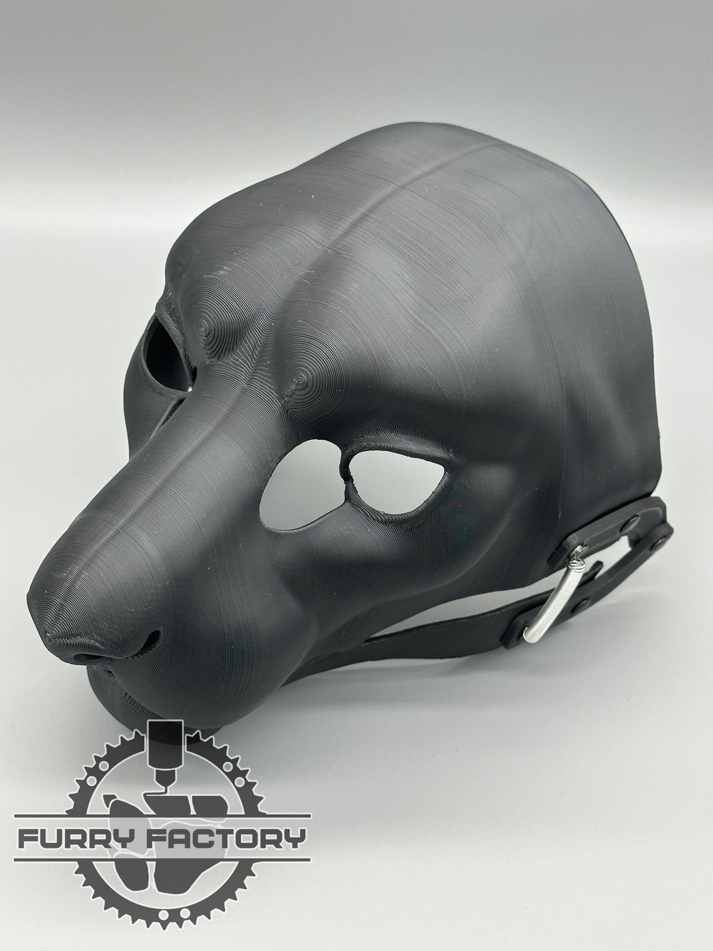 Snow Leopard Fursuit Head Base: Realistic 3D Printed Moving Jaw Feline Snep Blank