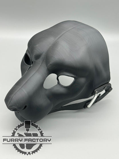 Snow Leopard Fursuit Head Base: Realistic 3D Printed Moving Jaw Feline Snep Blank