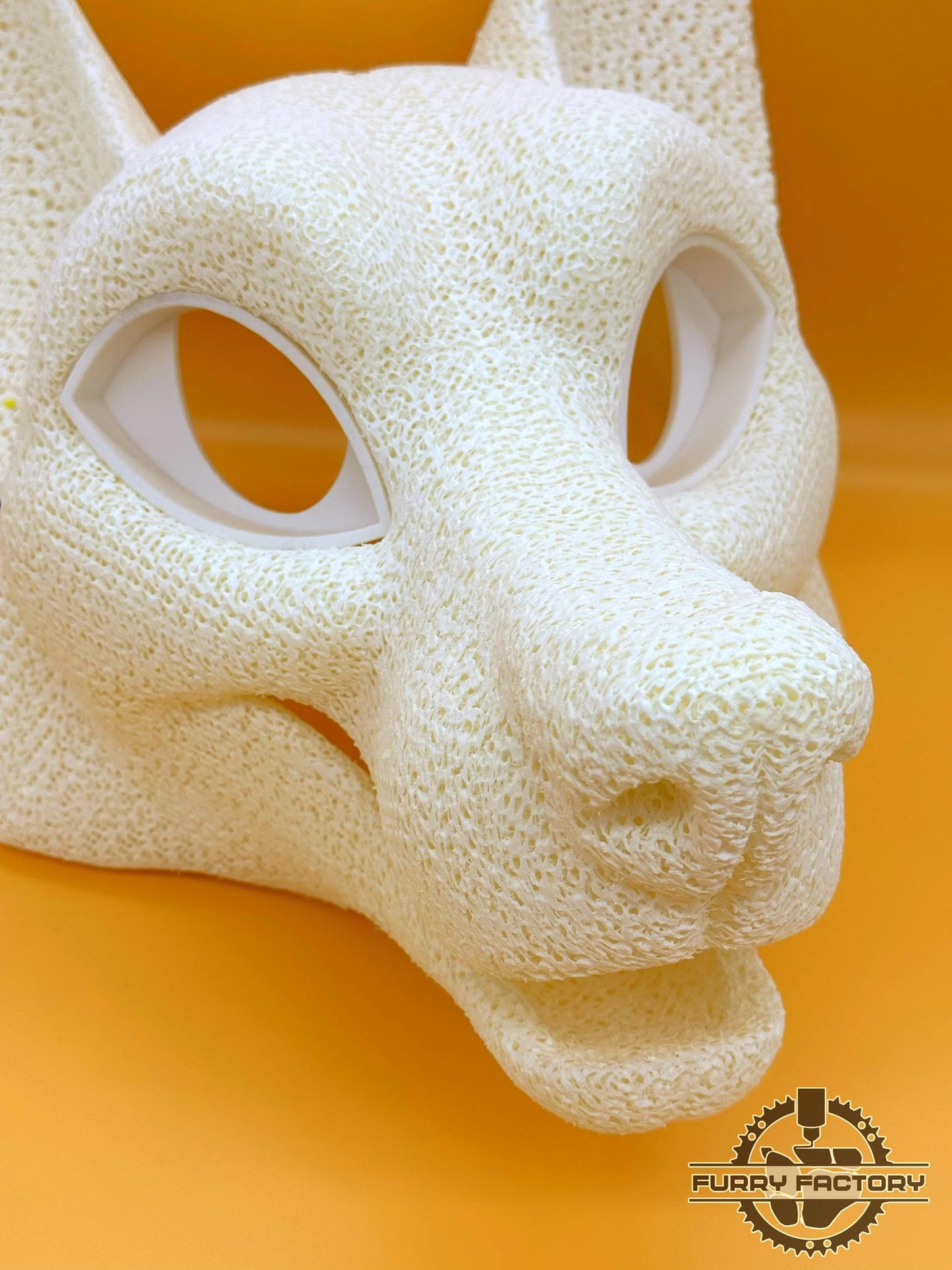 Foam TPU Base Toony Fox, Lightweight Fursuit Head, Soft Water Resistant