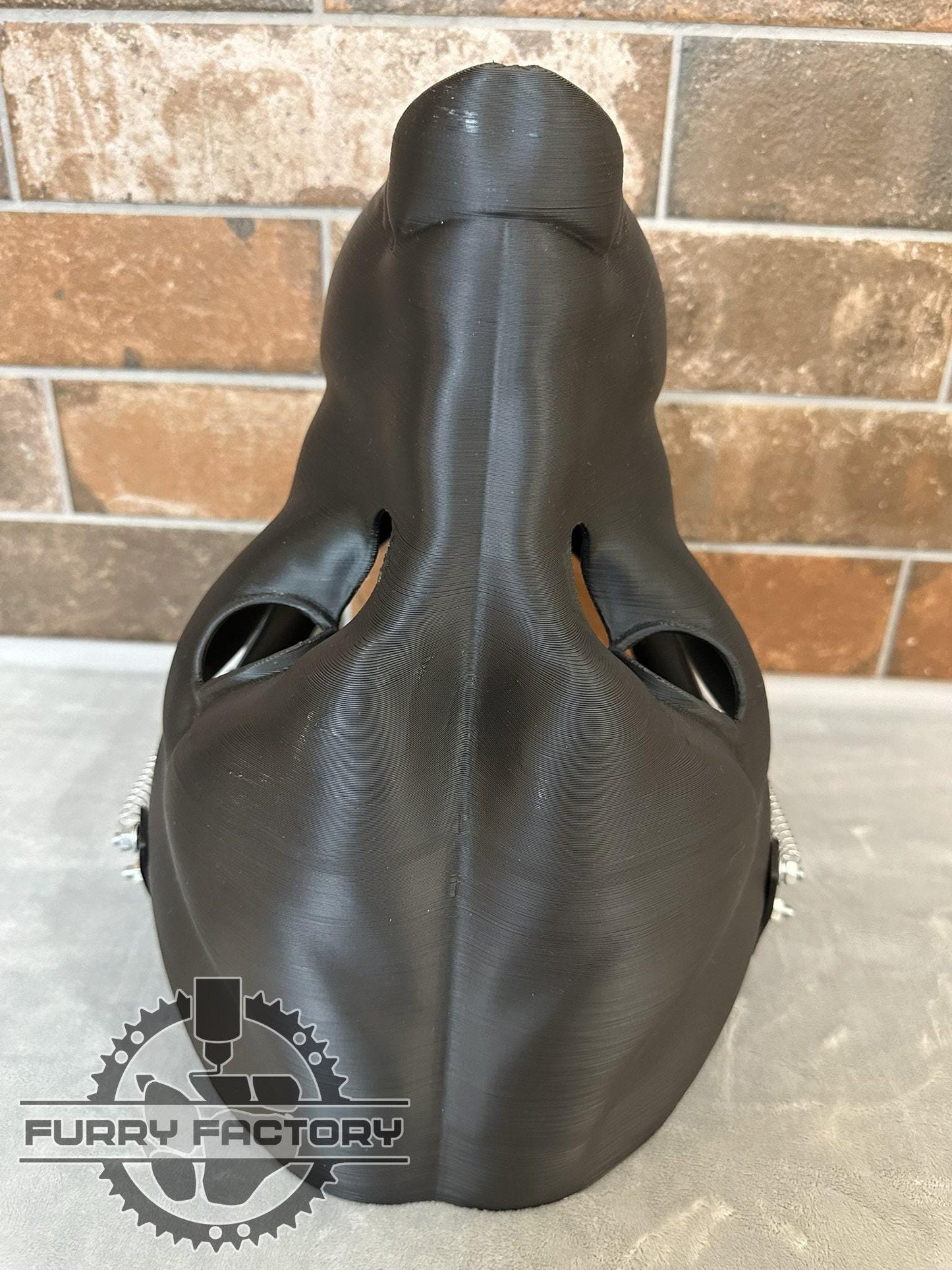 Hyena fursuit head blank, Realistic Fursuit 3D printed base, moving jaw