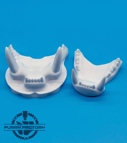 Tiger Fursuit Jaw Set: 3D Printed Realistic Big Cat Teeth