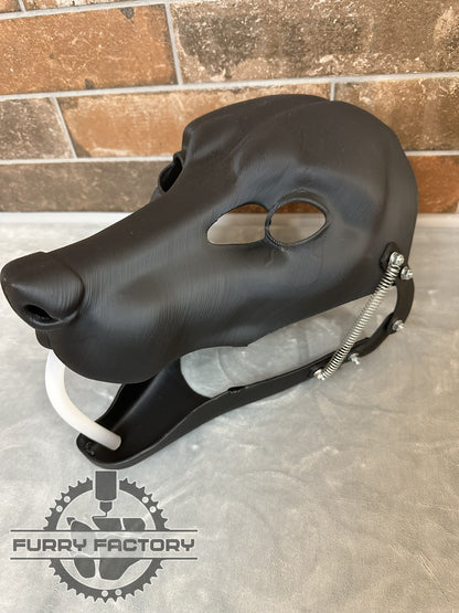 Fox-Fursuit-Kopf-Basis: Realistisches, 3D-gedrucktes, bewegliches Kiefergelenk, Hunde-Blank