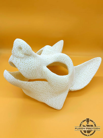 Foam TPU Base Toony Fox, Lightweight Fursuit Head, Soft Water Resistant