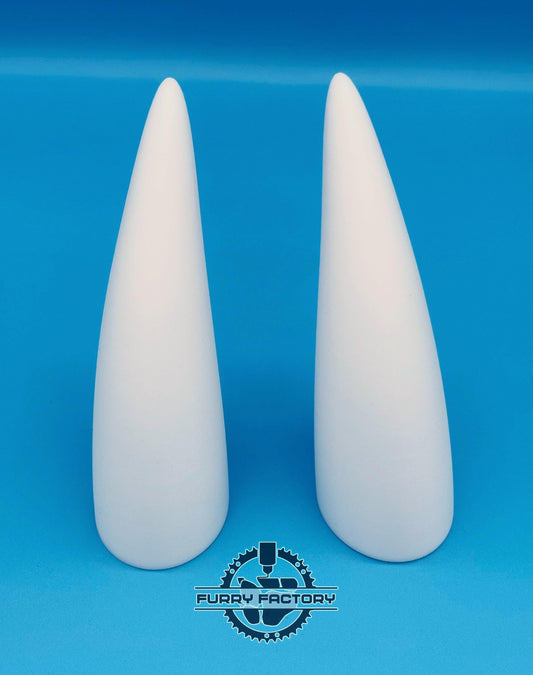 Medium Fursuit Horns: Lightweight 3D Printed Pair for Dragon and Demon Cosplay