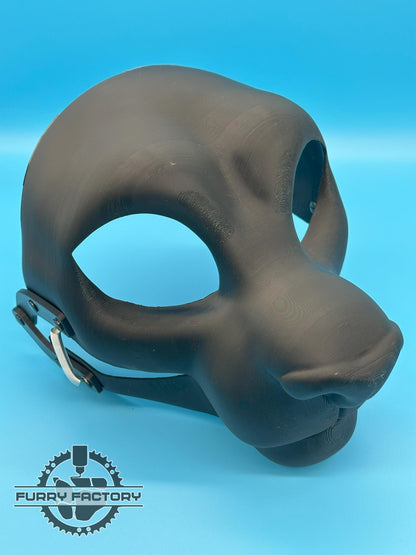 Feline Fursuit Head Base: Semi-Toony 3D Printed Moving Jaw Cat Blank
