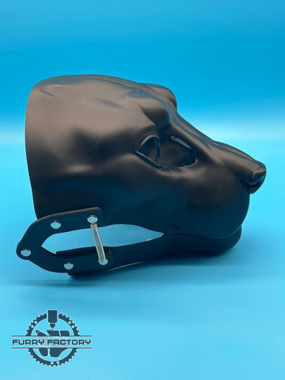 Lynx Fursuit Head Base - Realisitc with Moving jaw (3D printed)