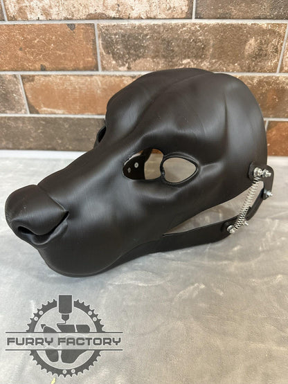 Hyena fursuit head blank, Realistic Fursuit 3D printed base, moving jaw