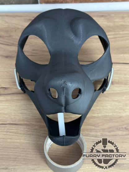 Fox fursuit Head Base, Semi Toony, 3D Printed Moving Jaw