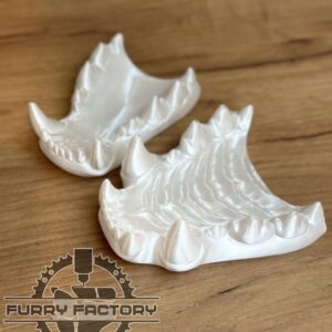 Hyena Fursuit Jaw Set - Realistic 3D-Printed