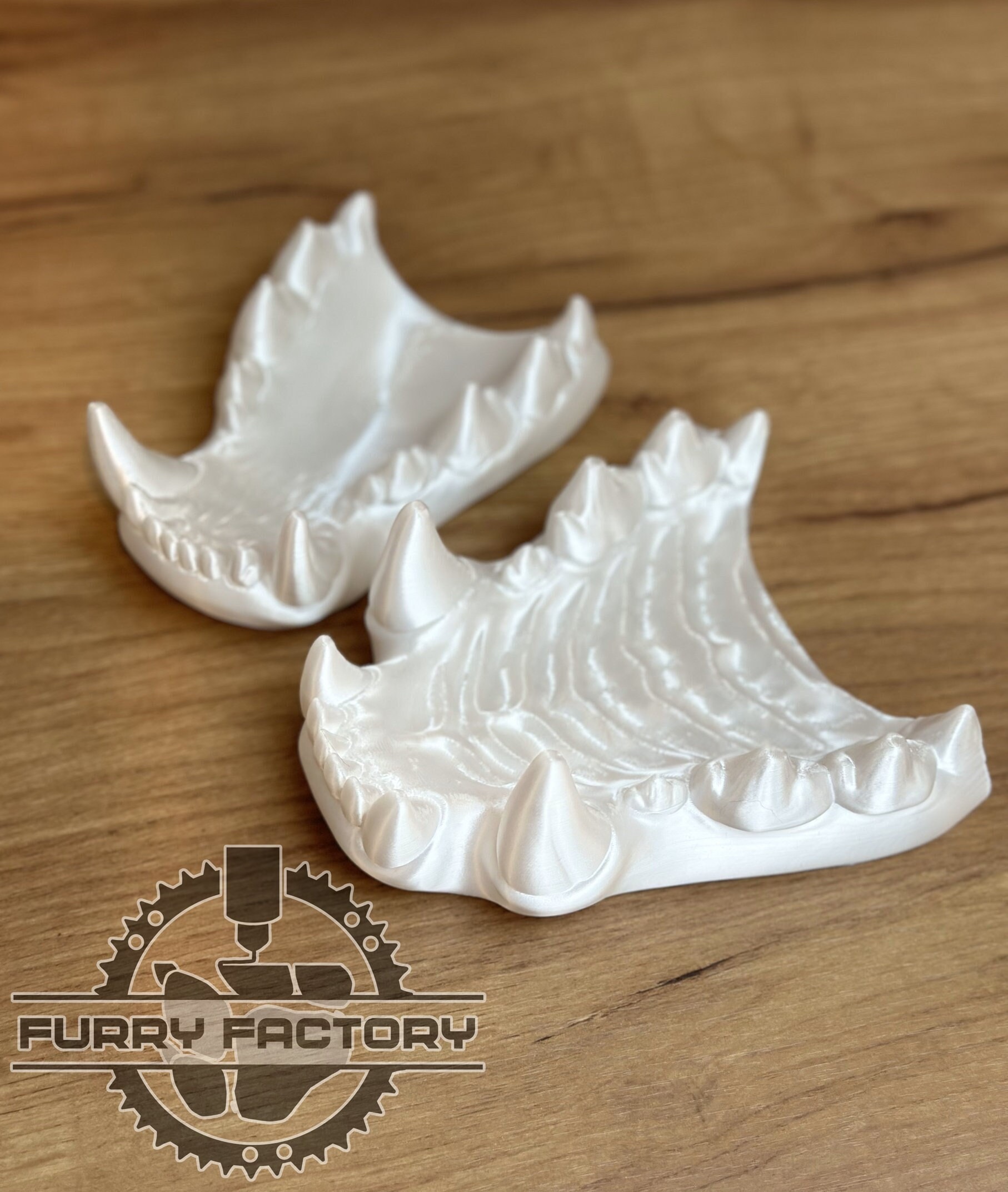 Hyena Fursuit Jaw Set - Realistic 3D-Printed 1 Hyena Fursuit Jaw Set - Realistic 3D-Printed