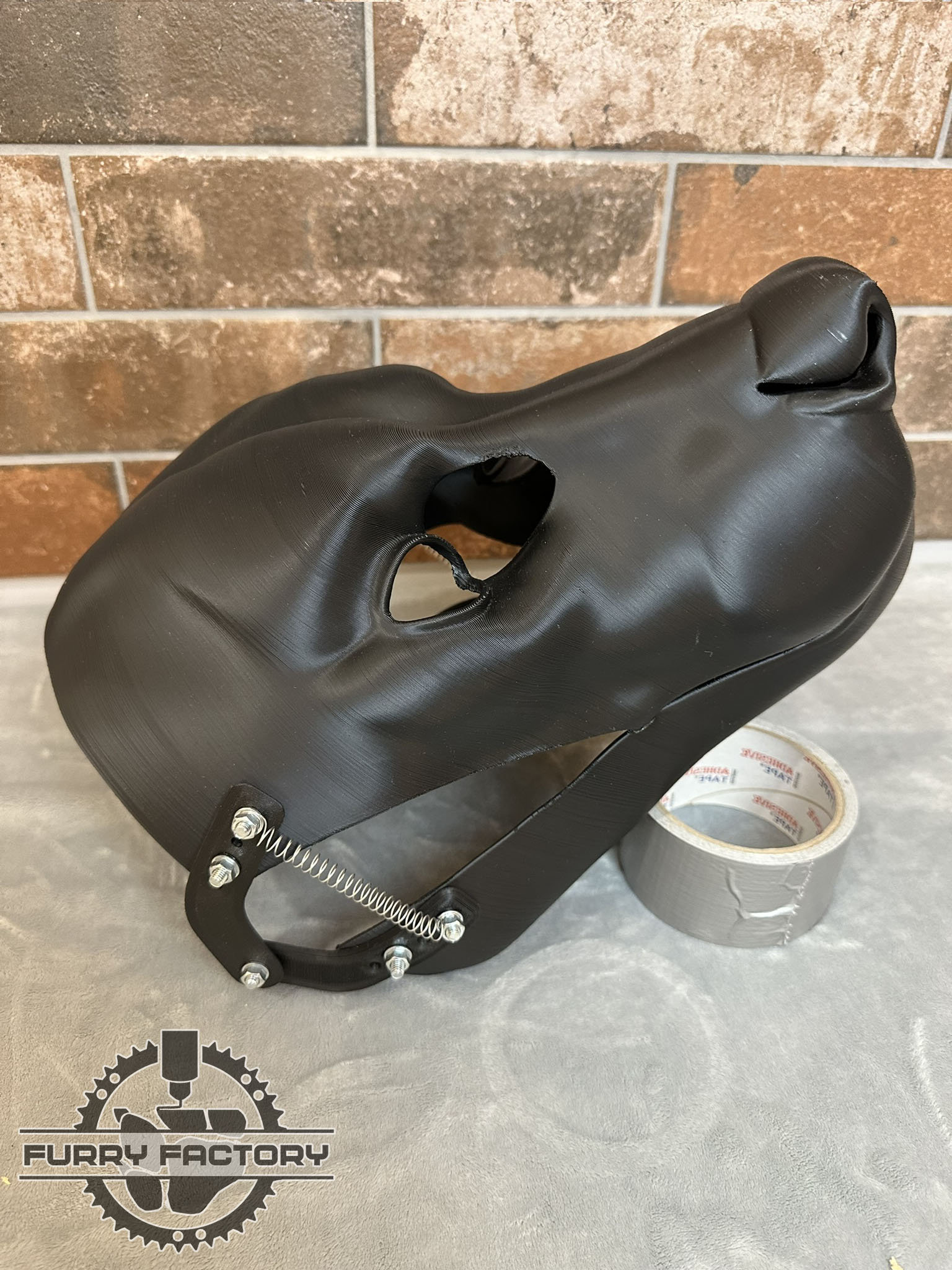 Hyena Fursuit Head Base: Moving Jaw, 3D Printed, Realistic 7 Hyena Fursuit Head Base: Moving Jaw, 3D Printed, Realistic - obrazek 7