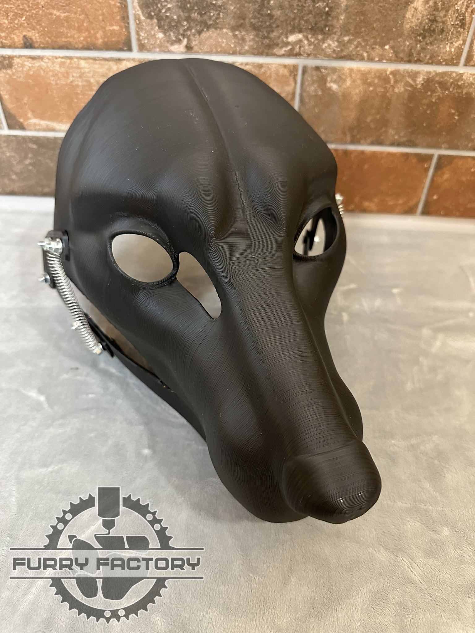 Fox Fursuit Head Base: Moving Jaw, For Realistic Canine Costume, 3D Printed 2 Fox Fursuit Head Base: Moving Jaw, For Realistic Canine Costume, 3D Printed - obrazek 2
