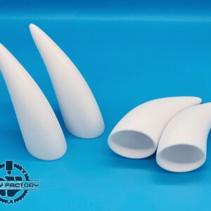Medium Horns (Pair) – Lightweight & Durable, 3D Printed for Fursuits, Costumes, and Cosplay