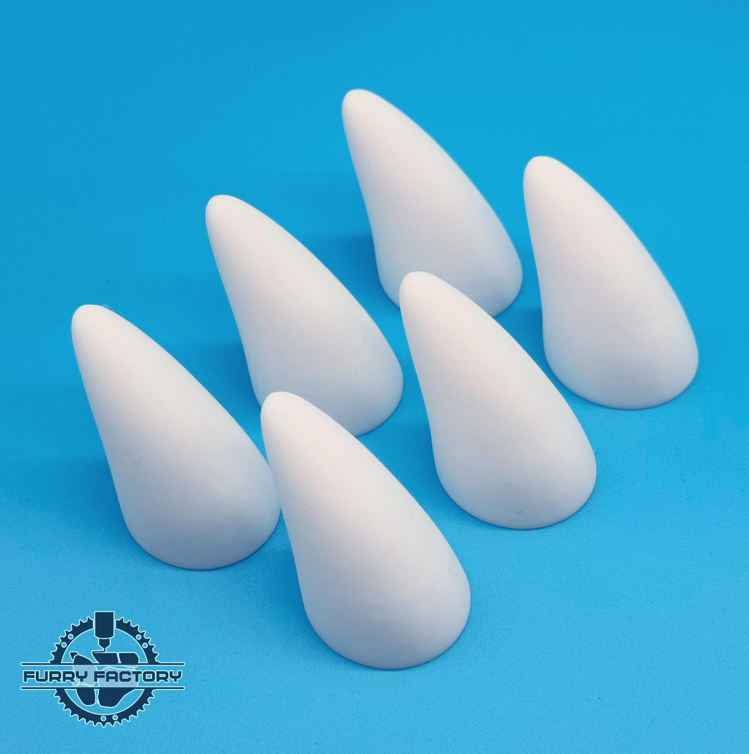 Small Nub Horns (Pair) – Lightweight & Durable, 3D Printed for Fursuits, Costumes, and Cosplay 1 Small Nub Horns (Pair) – Lightweight & Durable, 3D Printed for Fursuits, Costumes, and Cosplay