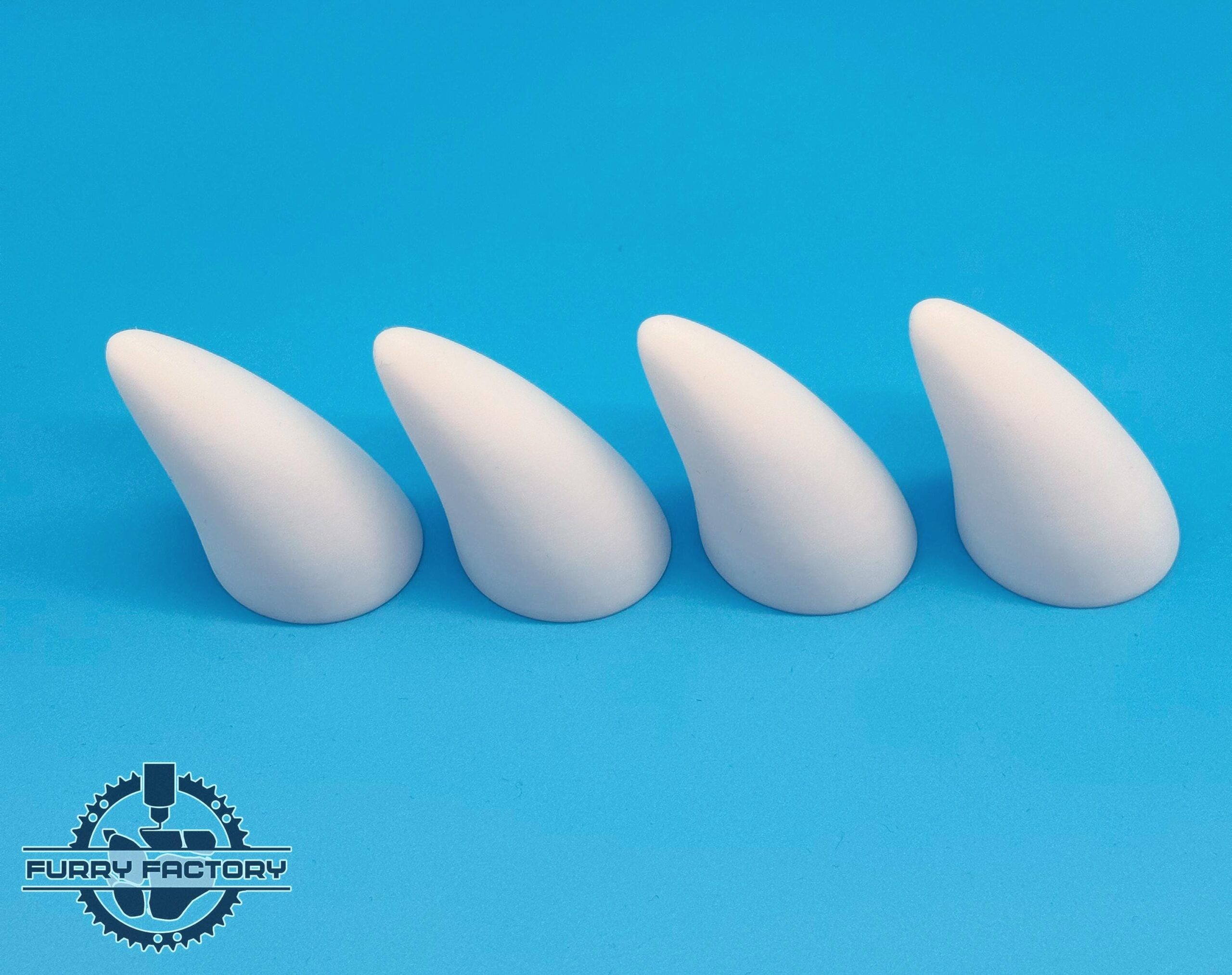 Small Nub Horns (Pair) – Lightweight & Durable, 3D Printed for Fursuits, Costumes, and Cosplay 2 Small Nub Horns (Pair) – Lightweight & Durable, 3D Printed for Fursuits, Costumes, and Cosplay - obrazek 2