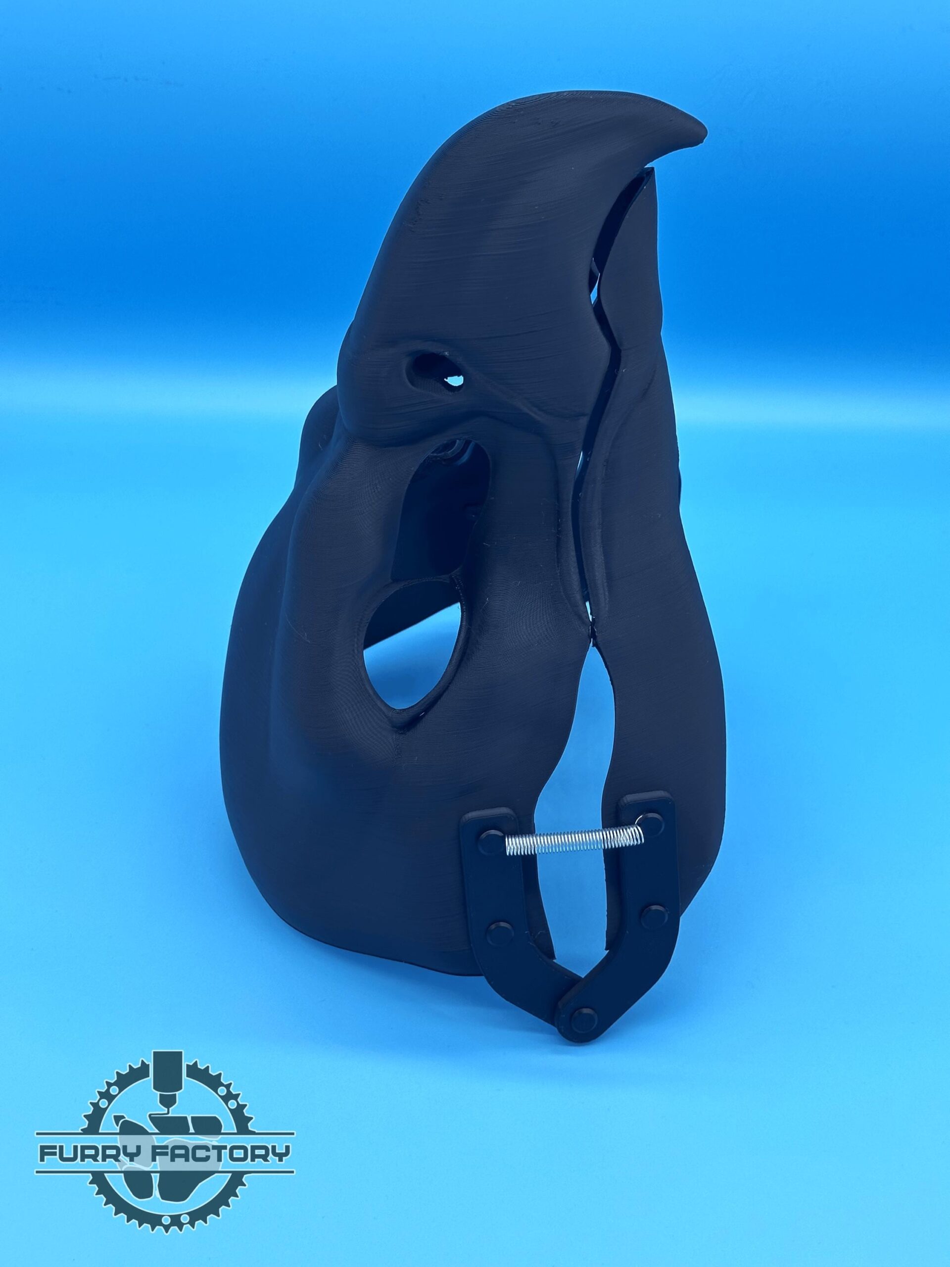 Eagle / Bird / Gryphon Fursuit Head Base with Moving Jaw - 3D Printed, Realistic 4 Eagle / Bird / Gryphon Fursuit Head Base with Moving Jaw - 3D Printed, Realistic - obrazek 4