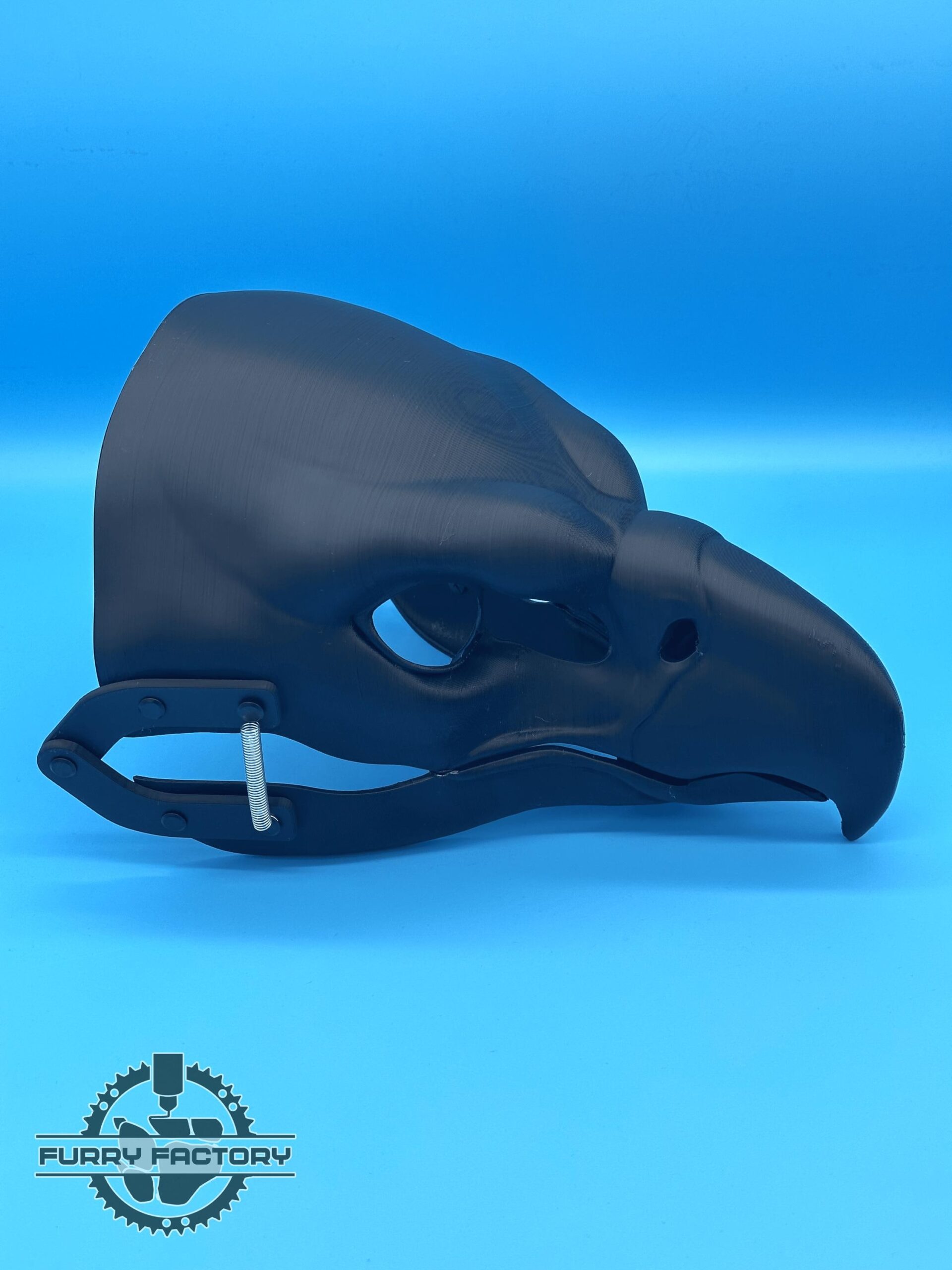 Eagle / Bird / Gryphon Fursuit Head Base with Moving Jaw - 3D Printed, Realistic 3 Eagle / Bird / Gryphon Fursuit Head Base with Moving Jaw - 3D Printed, Realistic - obrazek 3