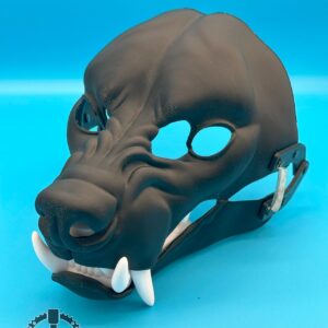 Snarl Hyena Fursuit Head Base with Teeth set and Moving Jaw, 3D Printed
